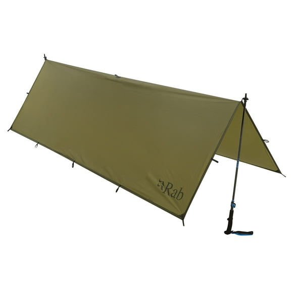 Rab Siltarp Bâche Imperméable Légère pour 1 Personne pour Camping et Randonnée - Olive - Taille Unique