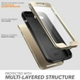 thumbnail image 3 of iPhone 8 Plus Case, iPhone 7 Plus Case, by Clayco [Hera Series] Full-body Rugged Case with Built-in Screen Protector, Gold, 3 of 5