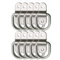 CENL 10pcs D Pull Ring Iron Mooring Hook Mooring for Truck Boat Trailer