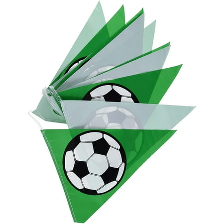 Soccer Ball Pennant Banner Party Accessory (1 count) (1/Pkg)