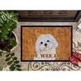 thumbnail image 3 of Carolines Treasures SS4897MAT Puppy Cut Maltese Wipe your Paws Doormat 18x27 27"L x 18"W multicolor, 3 of 4