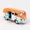 Orange, variant on 1:36 Alloy Travel BUS Car Model Blue Pull-back Diecast Bus Transporter Van Model Boy Toy Car Gifts Collection Decor