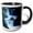 Black/White, variant on 3drose, Quinault Small Waterfall Near Lake Quinault, Wa, 15oz Two-tone Black Mug