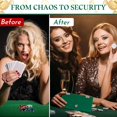 thumbnail image 4 of Extra Large Acrylic Box Winners Bank with Keys Slot Storage Waist Bag Portable Casino Cash Money Lock Box for Gamblers, 4 of 7