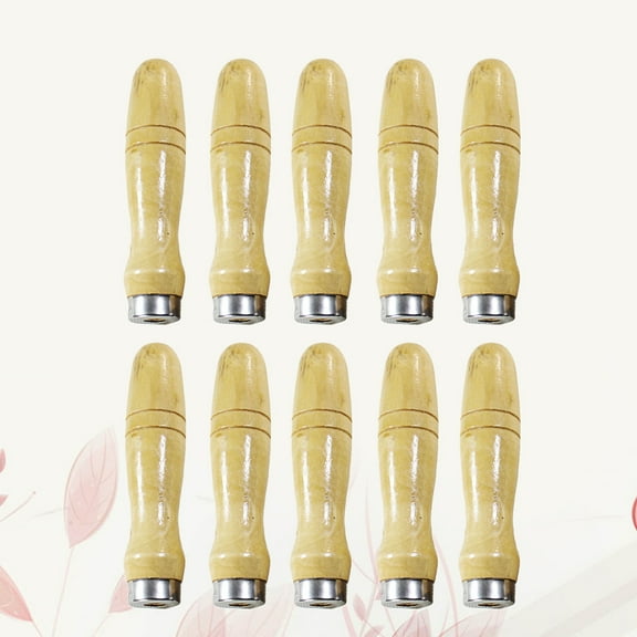 WHAMVOX  10 Pcs Wooden Handle File Woodworking Hardwood Cutting Tools