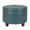 Blue, variant on Leatherette Upholstered Ottoman with Single Button Tufted Lift Top Storage Green