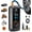 Black, variant on Tire Inflator Portable Air Compressor Portable Air Pump Cordless Bike Pump with Digital Dual Values Display 150 PSI Car Tires Pump with LED Lights Air Pump