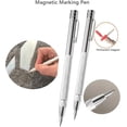 thumbnail image 5 of Precision Magnetic Line Pen 2 Pcs + 10 Spare Tips Tungsten Steel Diamond Engraving Scriber for Ceramic Glass Metal Marking Professional DIY Tool, 5 of 5