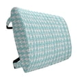thumbnail image 1 of Sea Animals Lumbar Pillow, Seals with Faces Smiling Cheerful Theme, Soft Back Cushion for Office Chairs with Adjustable Straps, 14" x 13", Turquoise Pale Blue, by Ambesonne, 1 of 7