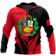 thumbnail image 2 of Sudadera con capucha con estampado de bandera de España, México y Brasil en 3D para hombre, sudadera con emblema nacional de Perú, chándal informal de talla grande para hombre, 2 of 5