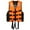 Orange, variant on LIIPEE Girls Boys Swimwear V Neck Sleeveless Coast Guard Approved Life Vest Swimsuit Leisure Beach Pool Party Buoyancy Life Vest,Blue,9-10 Years