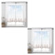thumbnail image 3 of Cortinas transparentes para ventana Advancent decoraciones para habitaciones Café 1*1.2 m 2piezas, 3 of 6