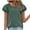 Tops for Women Plus Size-Green, variant on Homenesgenics Tops for Women Plus Size,Tunic Tops for Women,Crop Tops for Women Fashion Women Short Sleeve Garment Comfortable Breathable Round-Neck Blouses Blue S