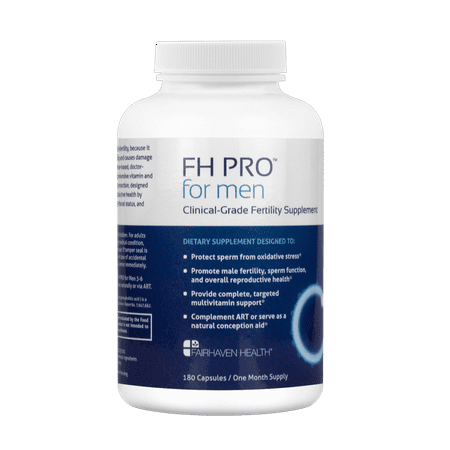 Fairhaven Health, FH Pro for Men, Clinical Grade Fertility Supplement, 180 (Best Fertility Drugs For Multiples)