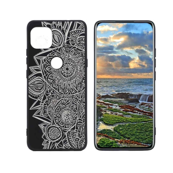Compatible with Motorola G 5G Phone Case, Mandala Case Men Women, Flexible Silicone Shockproof Case for Motorola G 5G