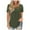 Green, variant on Tiqkatyck Graphic Tees for Women, Womens Fashion Lace Solid Splicing O-Neck Short Sleeve T-Shirt, Women Summer Tops Army Green L