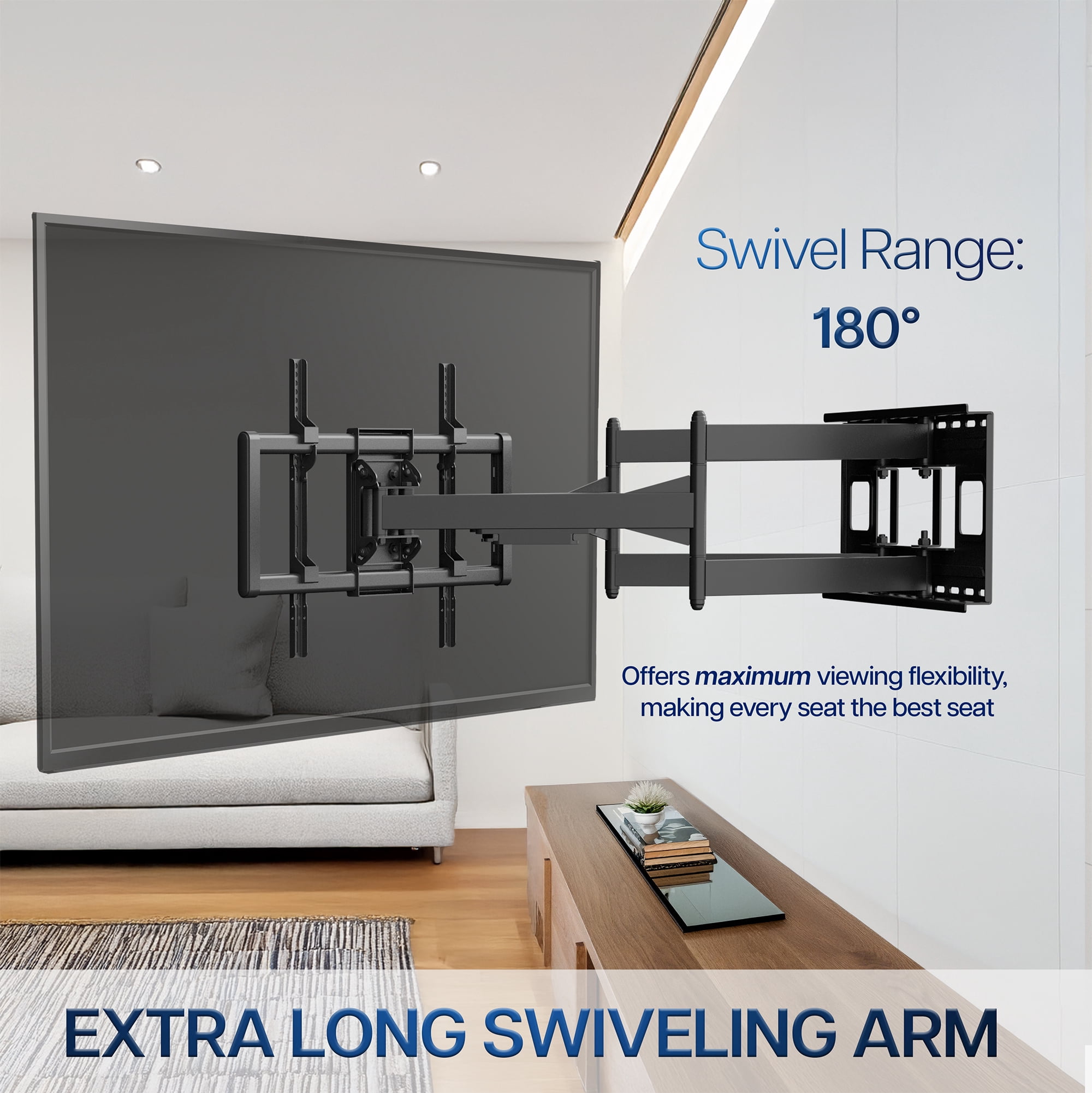 VIVO Heavy Duty Full Motion 43" to 85" TV Wall Mount with Long Extension Arm