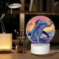 thumbnail image 6 of Daiia Hip-Hop DJ Dolphin Pattern Acrylic Night Light, LED Touch Light, Bedroom Night Light, Soft Glowing Lamp Perfect Gift for Mother's Day, Birthday, or Christmas, 6 of 9