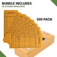 thumbnail image 2 of 1,000 Cash Drop Envelopes - Bulk Cashier Deposit Envelopes for Cash Recordkeeping, Perfect for Business, Banks, Stores, Retail and Restaurants (Yellow Kraft), 2 of 9