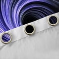 thumbnail image 4 of Castle Fairy Blue Stripes Curtains Pack Of 2 (42X84 Each) for Teens Men Women,Abstract Geometric Curtains Blackout,Minimalist Lines Bedroom Curtains,Luxury Bedroom Decor, 4 of 6