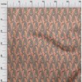 thumbnail image 2 of oneOone Polyester Lycra Fabric Leaves & Floral Block Print Fabric By Yard 56 Inch Wide, 2 of 5