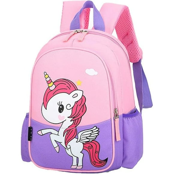 Children Backpack Preschool Travel Bag Kindergarten Cool Cute Cartoon School Bag Backpack Unicorn Purple Backpack Book Bag For Girls Boys Baby