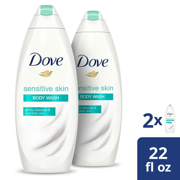 Dove Body Wash Hypoallergenic and Sulfate Free Body Wash Sensitive Skin 22 oz 2 Count