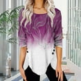 thumbnail image 2 of Tops Para Mujer Blusa Casual Elegante Camisas de Manga Larga Otoño Impreso A La Moda Cómoda Camiseta Suelta S Odeerbi ODB170193, 2 of 6