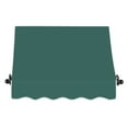 thumbnail image 2 of Awntech 4.38 Ft Charleston Sloped Fixed Awning with Scrolled Iron Arms (52.5in x 18in x 36in), Forest, 2 of 2
