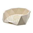 thumbnail image 3 of Fzaqwen Pet Dog Toilet Indoor Portable Lavatory Basin Pet Pee Toilet Corner beige, 3 of 9