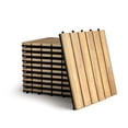 thumbnail image 2 of Costway 10 Azulejos de Madera de Acacia para Veranda de Interior y Exterior Marrón 30 x 30 x 2,5 cm, 2 of 10