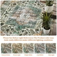 thumbnail image 4 of Hasoo Washable Area Rug for Living Room Non Slip Distressed Oriental Rug for Bedroom Kitchen, Rust 4' x 6', 4 of 6