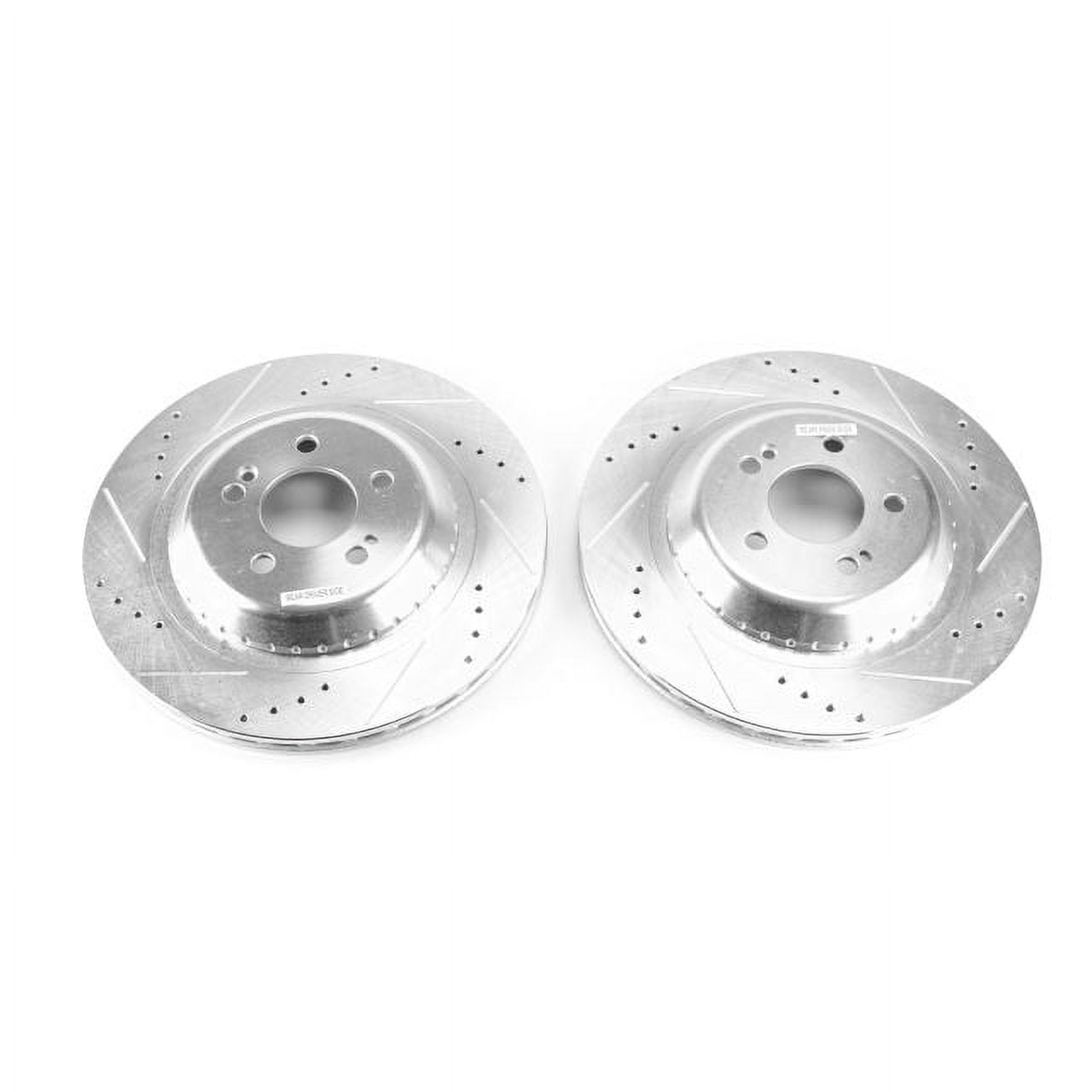 Power Stop EBR1605XPR Evolution Drilled & Slotted Rotors -Rear