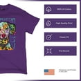 thumbnail image 4 of Tee Hunt Dean Russo Dalmatian Luv Colorful Dog T-Shirt Neon Puppy Men's Tee, Purple, Medium, 4 of 5