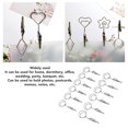 thumbnail image 4 of 12 Pack Metal Note Holder, Dual Side Card Holder Clips Memo Display Clamp with Strong Grip Table Sign Holder Memo Clip Card Paper Menu Clip for Photo,Memo,Banquet,Wedding, 4 of 7