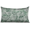 thumbnail image 1 of Vargottam Luxury, Printed Mint Green5 CushionCoversDecorative PillowCoversLumbarThrow Pillowcase -20x12Inches, 1 of 6