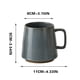 thumbnail image 2 of Taza de cerámica avanzada, taza de estilo japonés, taza de café para el hogar, diseño simple B, 2 of 5