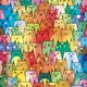 thumbnail image 5 of Roseart - Rose - Lindos gatos coloridos - Rompecabezas de 1000 piezas para adultos, 5 of 7