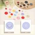 thumbnail image 5 of Uxcell 50pcs Sewing Button 20mm 4 Holes Resin Round Crafting Buttons, Purple, 5 of 6