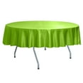 thumbnail image 2 of Ultimate Textile Reversible Shantung Satin - Majestic 72-Inch Round Tablecloth Lime Green, 2 of 4