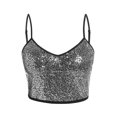 thumbnail image 1 of Top Bralette de Lentejuelas en Talla Extra Rosegal Lencería de talla grande, 1 of 5