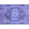 thumbnail image 1 of Ahgly Company Indoor Rectangle Persian Blue Traditional Area Rugs, 2' x 3', 1 of 4