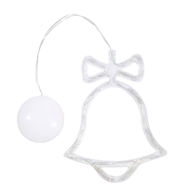 Naiovety Luces LED de Navidad decoraciones cortina luz estrella campanas decoración para el hogar Hada colgante luz hogar interior habitación Kits de decoración para fiestas campanas Naiovety HA002552-03B