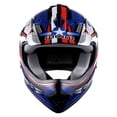 thumbnail image 4 of WOW Youth Kids Motocross BMX MX ATV Dirt Bike Helmet HBOY Shark Blue + Goggles + Skeleton Blue Glove Bundle, 4 of 8