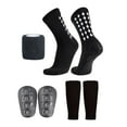 thumbnail image 1 of koolsoo Chaussettes de Football Jeunesse Confortables Protège-Tibias avec Manches pour Course Randonnée Noir, 1 of 9
