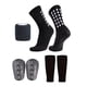 thumbnail image 1 of Calcetines de fútbol antideslizantes, prácticos, transpirables y fáciles de usar, almohadillas protectoras. Negro, 1 of 9
