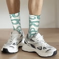 thumbnail image 6 of Fuzoiu Hand Drawn Snake Print Athletic Crew Socks for Men & Women,Casual Crew Socks,Above Ankle Crew Socks for Business, Casual, 6 of 6