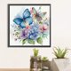 thumbnail image 2 of Pintura de diamante 5D DIY parcial con forma especial kit de mariposa y flor 40x40cm, 2 of 9
