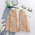 thumbnail image 2 of Winter Saving Womens Plus Size Puffer Jacket Lamb Wool Coat Winter Short Small Padded Jacket Plus Velvet Thick, 2 of 4