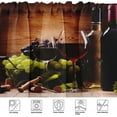 thumbnail image 5 of 2 Pack Valances Window Treatments Red Wine and Grapes Blackout Drapes Adjustable Curtain Valances for Windows Living Room Kitchen Over Sink 18x52 Rod Pocket Valances, 5 of 6